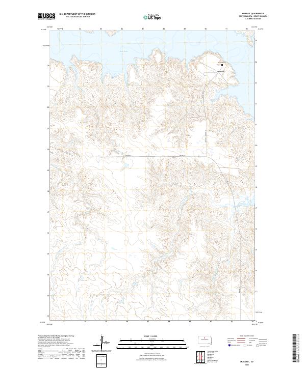 Moreau, SD — USGS 7.5-minute topo (2021)