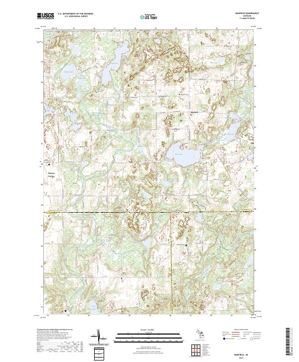 Banfield, MI — USGS 7.5-minute topo (2023)