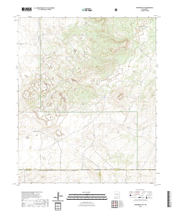 Progresso SW, NM — USGS 7.5-minute topo (2023)