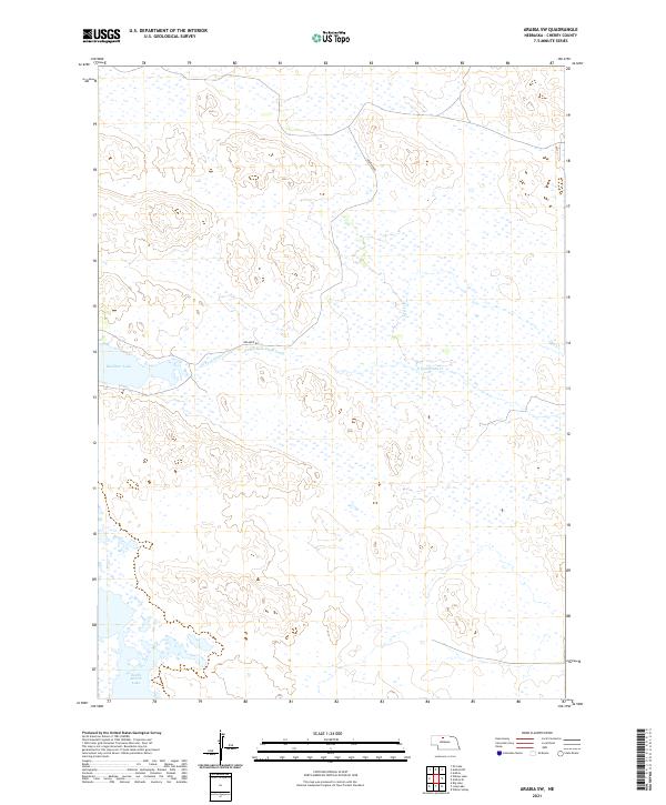 Arabia SW, NE — USGS 7.5-minute topo (2021)