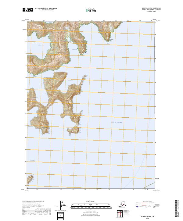 Seldovia B-1 NW, AK — USGS 7.5-minute topo (2024)