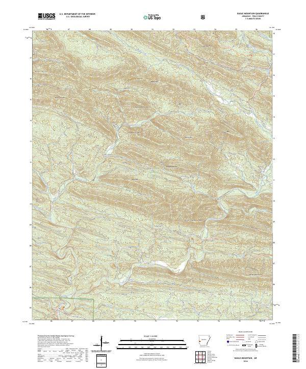 Eagle Mountain, AR — USGS 7.5-minute topo (2024)