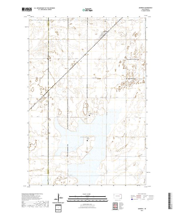 Amherst, SD — USGS 7.5-minute topo (2021)