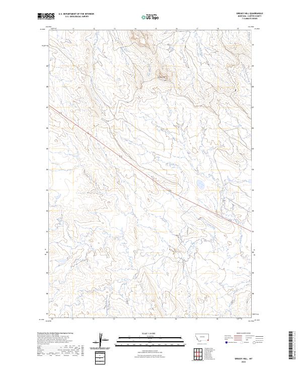 Greasy Hill, MT — USGS 7.5-minute topo (2024)