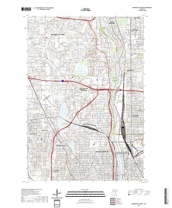 Minneapolis North, MN — USGS 7.5-minute topo (2022)