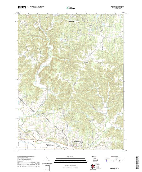 Marthasville, MO — USGS 7.5-minute topo (2021)