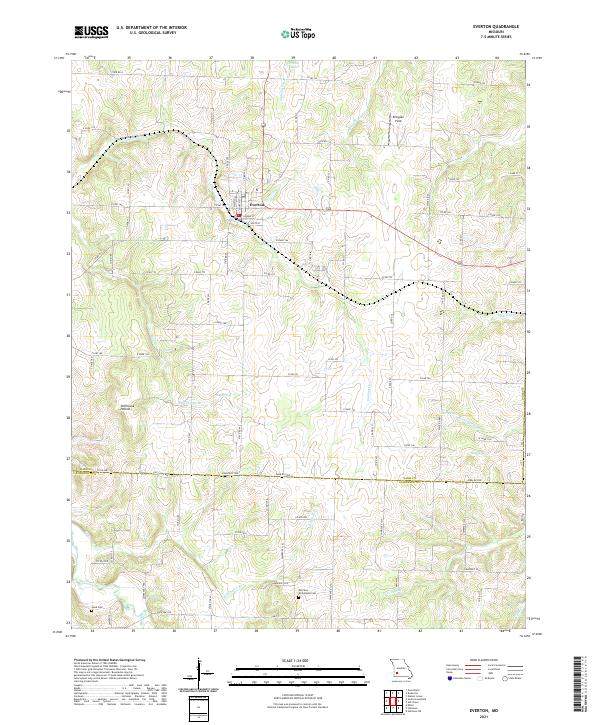 Everton, MO — USGS 7.5-minute topo (2021)