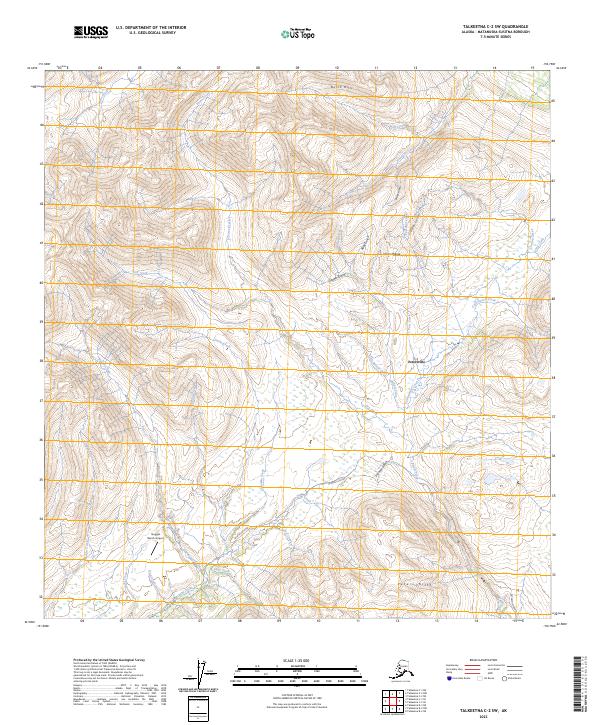 Talkeetna C-2 SW, AK — USGS 7.5-minute topo (2023)