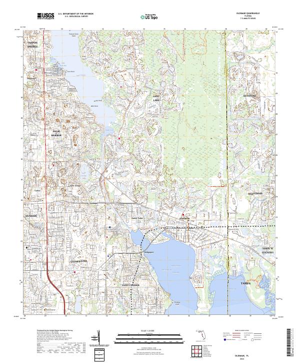 Oldsmar, FL — USGS 7.5-minute topo (2024)