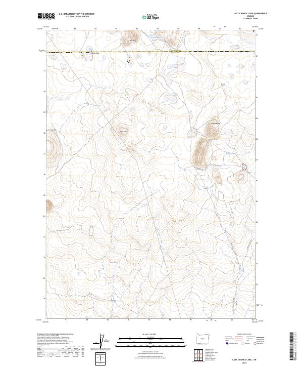 Last Chance Lake, OR — USGS 7.5-minute topo (2024)