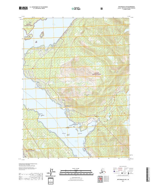 Ketchikan B-6 NE, AK — USGS 7.5-minute topo (2021)