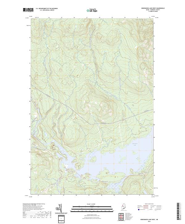Seboomook Lake West, ME — USGS 7.5-minute topo (2024)