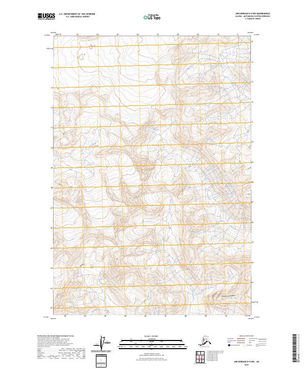 Anchorage D-5 NW, AK — USGS 7.5-minute topo (2023)
