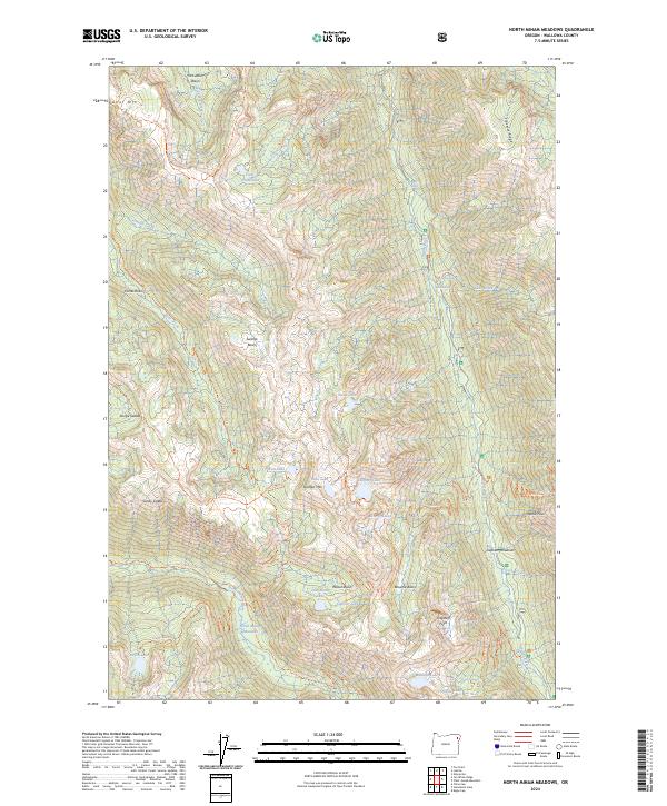 North Minam Meadows, OR — USGS 7.5-minute topo (2024)