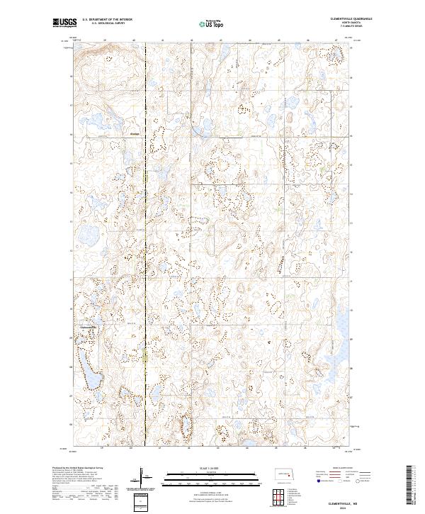 Clementsville, ND — USGS 7.5-minute topo (2024)