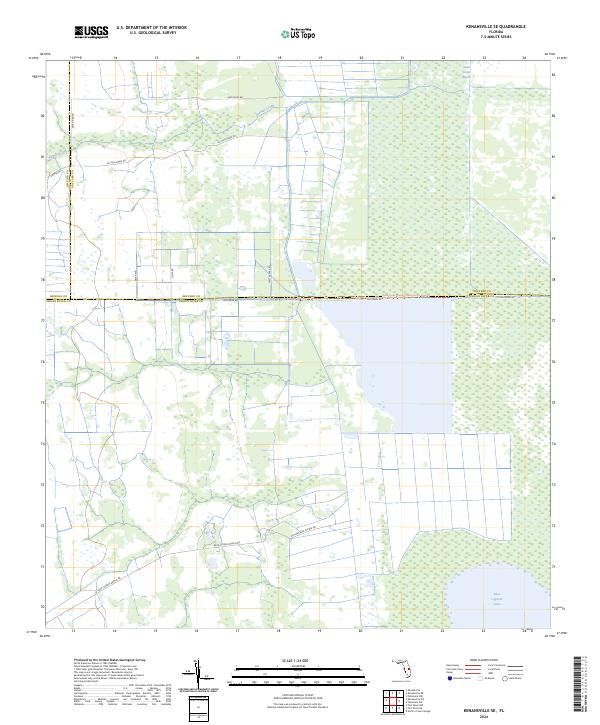 Kenansville SE, FL — USGS 7.5-minute topo (2024)