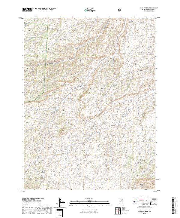 Gilsonite Draw, UT — USGS 7.5-minute topo (2023)
