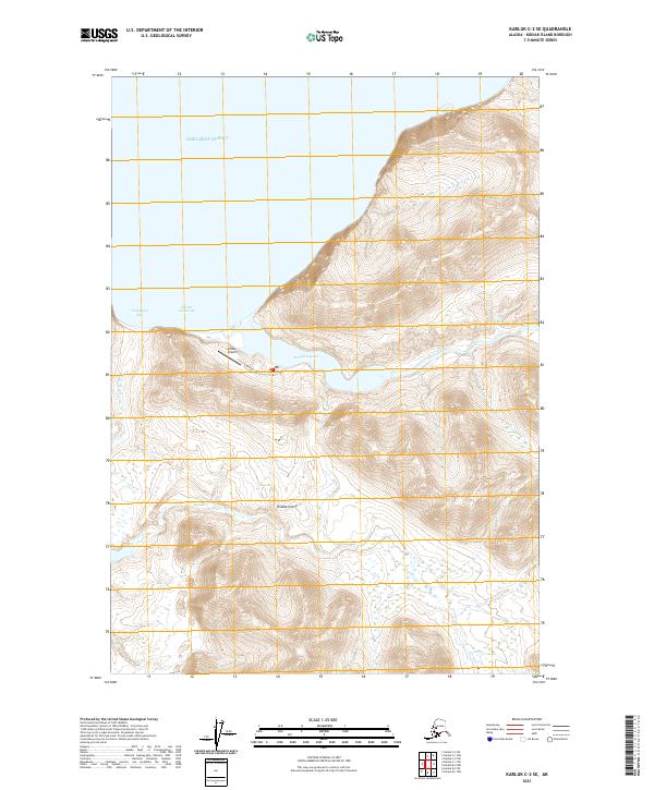 Karluk C-2 SE, AK — USGS 7.5-minute topo (2021)