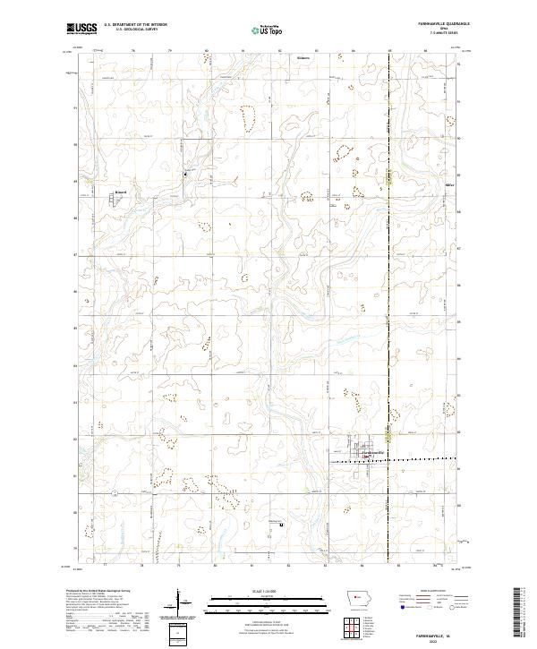 Farnhamville, IA — USGS 7.5-minute topo (2022)