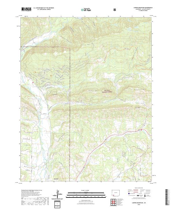 Ludwig Mountain, CO — USGS 7.5-minute topo (2022)
