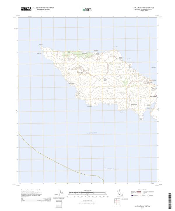 Santa Catalina West, CA — USGS 7.5-minute topo (2026)