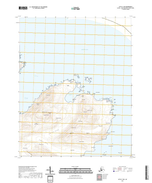 Attu C-3 NE, AK — USGS 7.5-minute topo (2021)