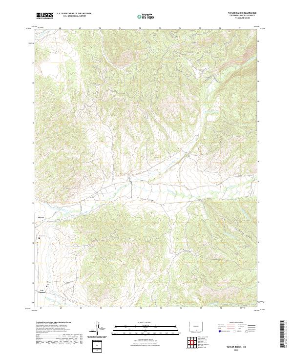 Taylor Ranch, CO — USGS 7.5-minute topo (2022)