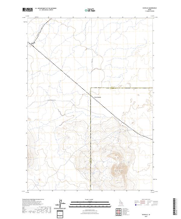 Scoville, ID — USGS 7.5-minute topo (2023)