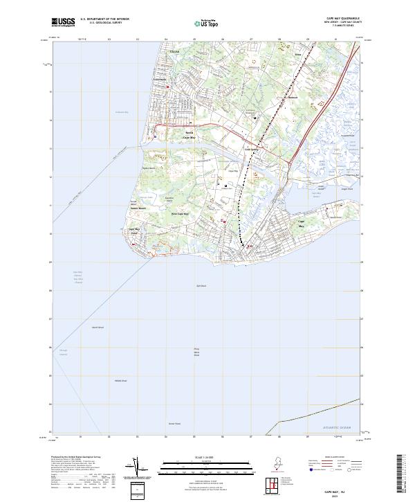 Cape May, NJ — USGS 7.5-minute topo (2023)