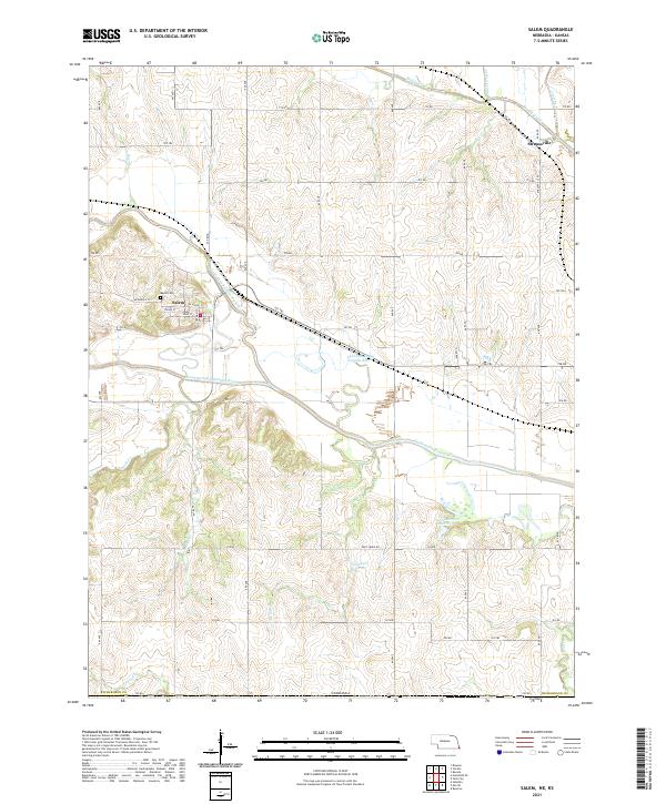 Salem, NE-KS — USGS 7.5-minute topo (2021)