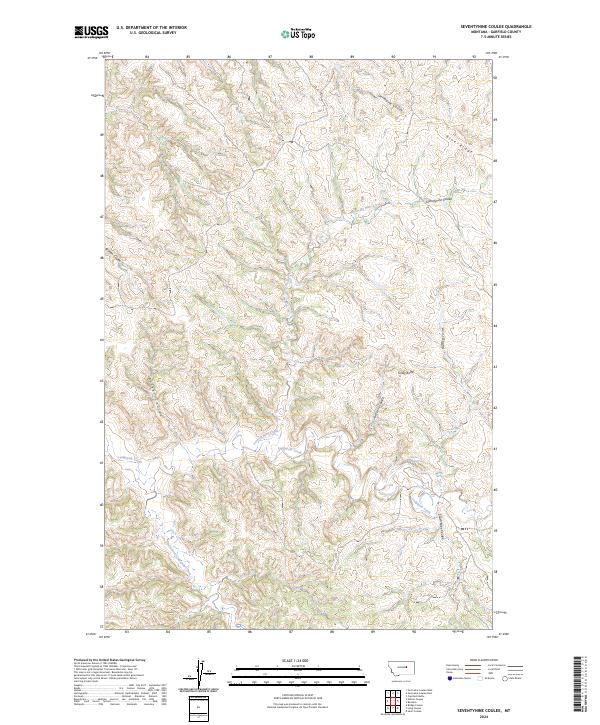 Seventynine Coulee, MT — USGS 7.5-minute topo (2024)