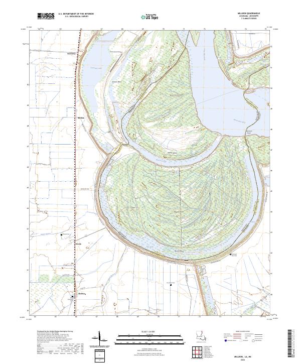 Millikin, LA-MS — USGS 7.5-minute topo (2024)