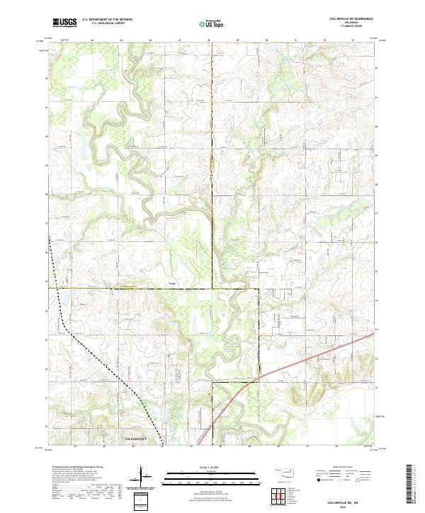 Collinsville NE, OK — USGS 7.5-minute topo (2022)