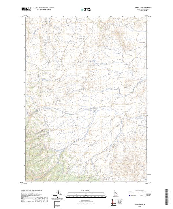 Sawmill Creek, ID — USGS 7.5-minute topo (2023)