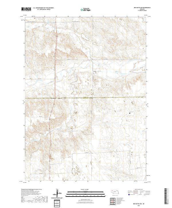 Box Butte NW, NE — USGS 7.5-minute topo (2021)