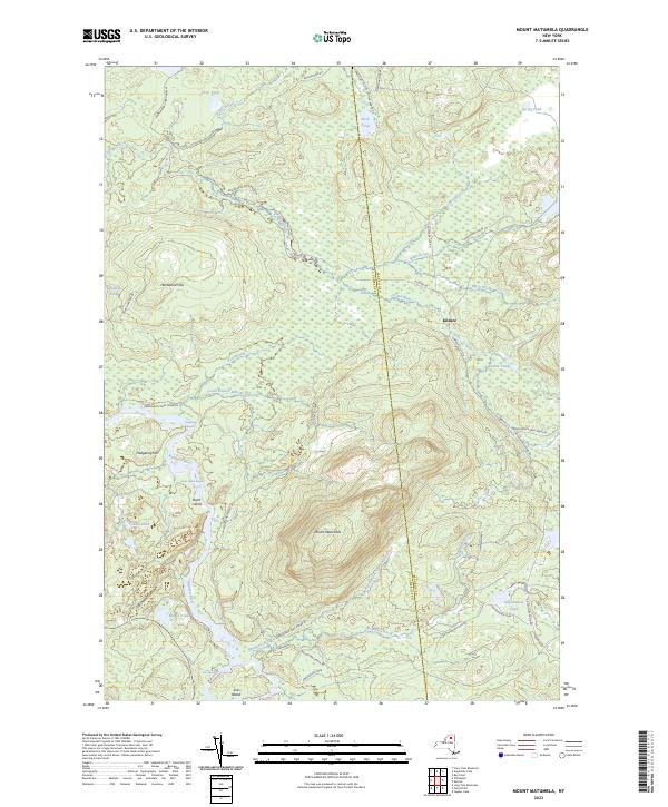 Mount Matumbla, NY — USGS 7.5-minute topo (2023)
