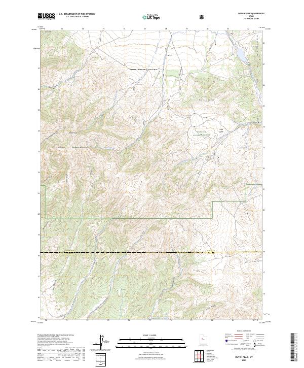 Dutch Peak, UT — USGS 7.5-minute topo (2023)
