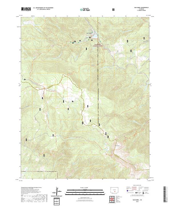 San Isabel, CO — USGS 7.5-minute topo (2022)