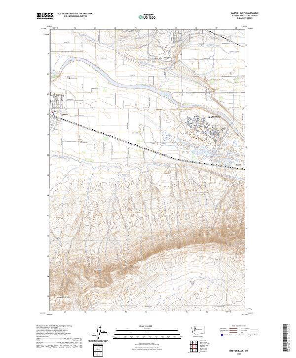 Mabton East, WA — USGS 7.5-minute topo (2023)