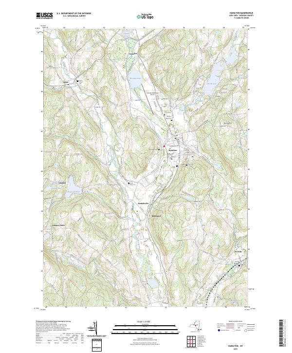 Hamilton, NY — USGS 7.5-minute topo (2023)