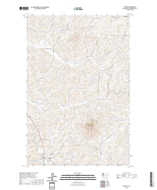 Steptoe, WA — USGS 7.5-minute topo (2023)