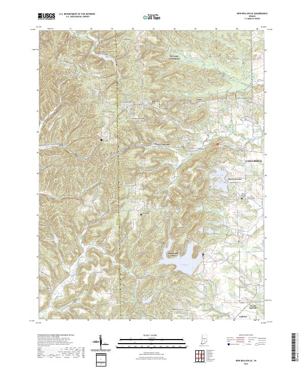 New Bellsville, IN — USGS 7.5-minute topo (2022)