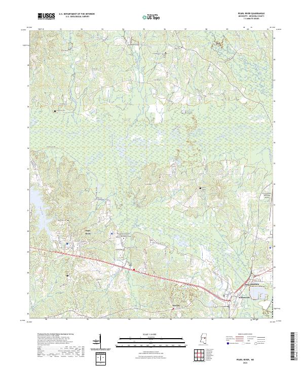 Pearl River, MS — USGS 7.5-minute topo (2024)
