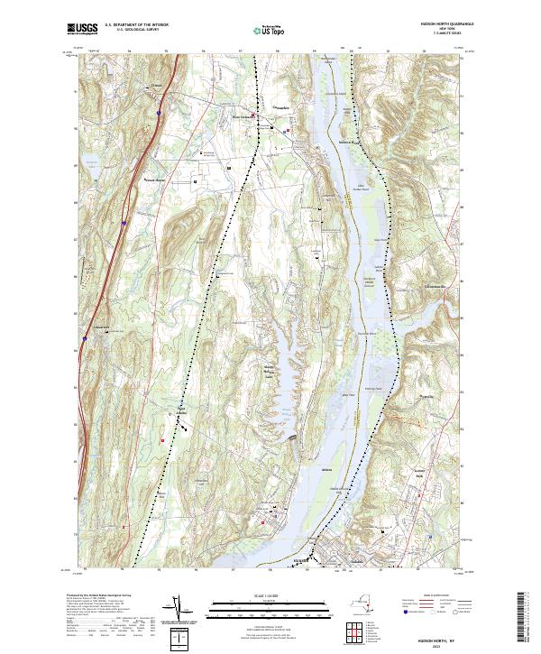 Hudson North, NY — USGS 7.5-minute topo (2023)