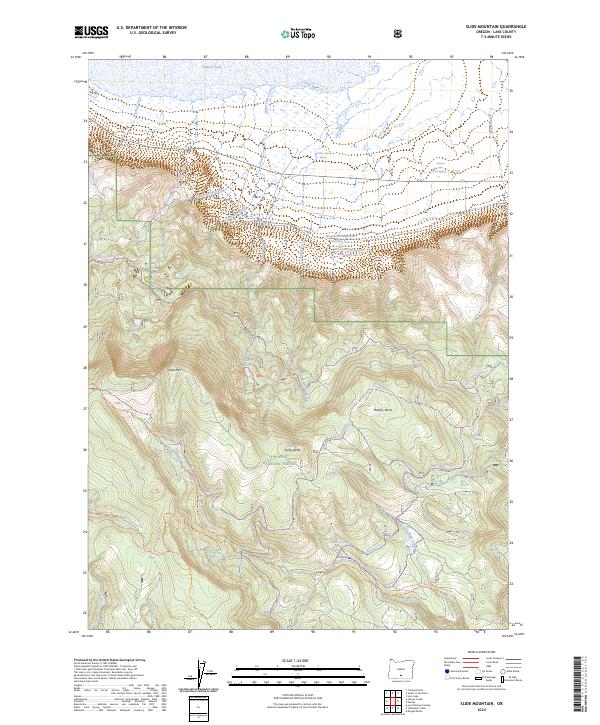 Slide Mountain, OR — USGS 7.5-minute topo (2024)