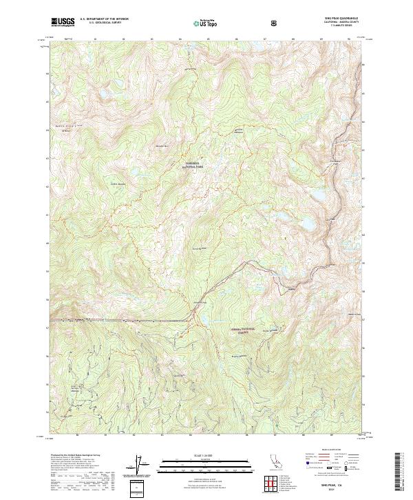 Sing Peak, CA — USGS 7.5-minute topo (2021)