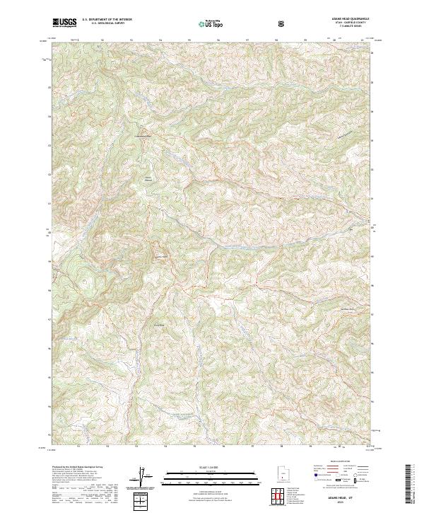 Adams Head, UT — USGS 7.5-minute topo (2023)
