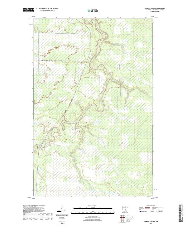 Johnson Landing, MN — USGS 7.5-minute topo (2022)