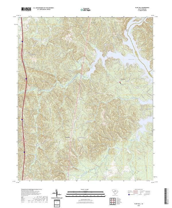 Flint Hill, SC — USGS 7.5-minute topo (2024)