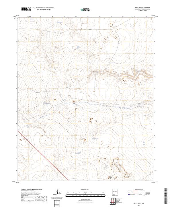 Devils Well, NM — USGS 7.5-minute topo (2023)